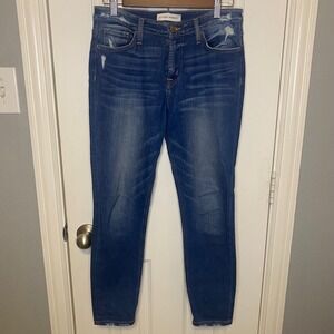 Flying Monkey Denim Jeans Womens 28 Distressed Skinny Medium Wash Stretch